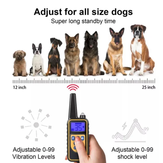 Електронни нашийници Електронен нашийник T430 -  водоустойчив телетакт с презареждаеми литиевойонни батерии за обучение на две кучета с обхват до 800м.